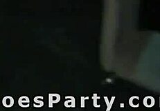 nasty amateurs flash big tits on streets before wild party