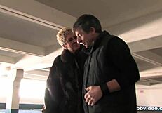 old german granny rides her cock ring husband hard