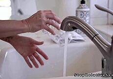 Mature Stepmom Sucks and Fucks Huge Dick in Bathroom POV Roleplay