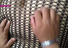 big tits milf in lingerie seduces her lover