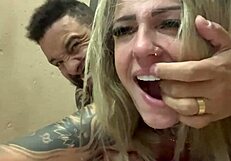 I fuck her wet pussy in the alley, throbbing cock ready to cum.