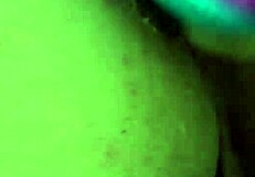 brunette amateur uses rainbow dildo for anal gaping creampie!