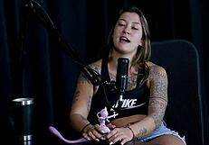 Teen in Lingerie Plays with Toys for POV Casting