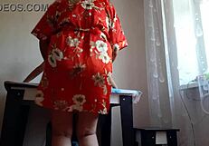 Girlfriend's Mother Fucks Me Loudly with Strapon in Passionate Lesbian Sex!