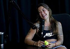 Teen in Lingerie Plays with Toys for POV Casting