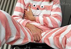 horny teen masturbating and reaching orgasm