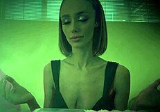 Magic crystal balls get tongue buffing by brunette mystic christina 😏