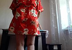 Girlfriend's Mother Fucks Me Loudly with Strapon in Passionate Lesbian Sex!