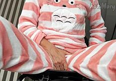 horny teen masturbating and reaching orgasm