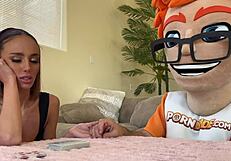 Magic crystal balls get tongue buffing by brunette mystic christina 😏