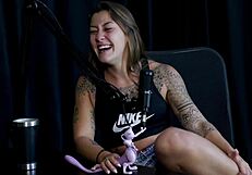 Teen in Lingerie Plays with Toys for POV Casting