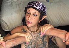 Hippie Chick Takes Two Huge Cocks In Anal Double Penetration