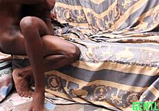 Sweet teen bends over for hardcore doggystyle with long black cock!