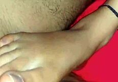 18-Year-Old Virgin Stepsister Performs Deepthroat And Footjob On Big Cock