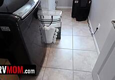 Stepmom Catches Stepson Jerking Off With Her Underwear Wrapped Around His Cock On Stepmothers Day