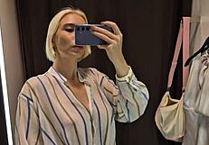 i caught big tits in the dressing room trying sexy outfits