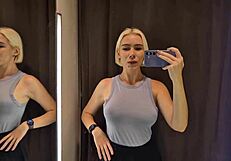 i caught big tits in the dressing room trying sexy outfits