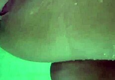 Blonde nina kayy rides her huge dildo by the pool