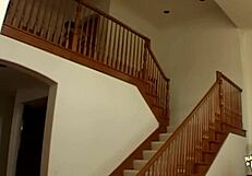 nerdy brunette cutie reveals her wild side with double penetration in tight booty