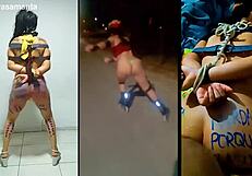 bound slut samanta gets humiliated in bondage fucking as bdsm slave