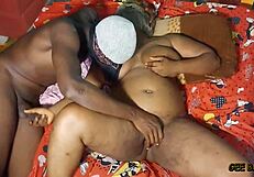 curvy ebony queen gets doggystyle fucking from muscular guy