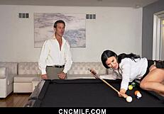 Milf Handles Kinky Threesome With Businessmen In Office