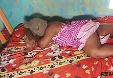 curvy ebony queen gets doggystyle fucking from muscular guy