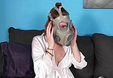 peyton reaches orgasm through masked solo masturbation