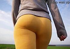 Ever Seen Women Strut in Tight Yoga Pants Outdoors?