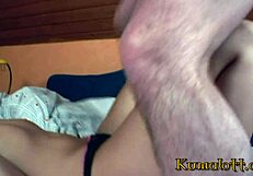 Big boobs babe gets hard tits sucked by friend in kumalott blowjob