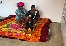 Sex-starved mummy subtly seduces her stepson in missionary, making him take her pussy.