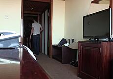 black amateur in pink socks gets doggystyle fucked with big cock on private interracial casting