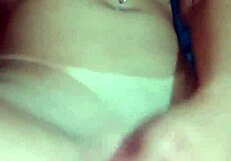 horny wife uses toys while husband works