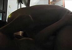 Amateur French Slut Rose Satin in Thong and Bra Heels Gets Doggy Style Blowjob Rimming POV Fucking