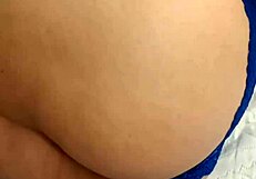 Colombian babe pulls panties aside and fucks ass hard