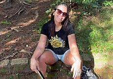 i saw her naked in the woods with big butt