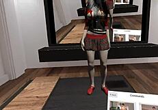 lets play pornflix and chill - vr with shaved pussy