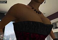 Latina Dancer Undresses In Lingerie For Private Lap Dance In Gtao