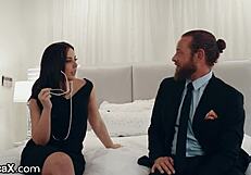 Eroticax Horny Brunette Riding Monster Cock Outdoors In Cowgirl With Tight Pussy And Small Tits