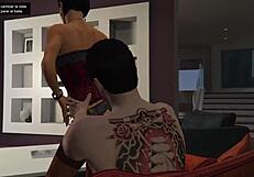 Latina Dancer Undresses In Lingerie For Private Lap Dance In Gtao