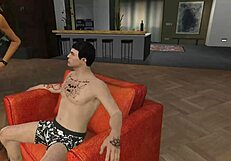 Latina Dancer Undresses In Lingerie For Private Lap Dance In Gtao