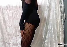 18y old ebony fucked wearing fishnet pt 1?