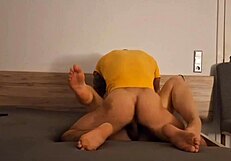 Crazy Natural Mom Ass Bouncing While Husband At Work