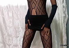 18y old ebony fucked wearing fishnet pt 1?