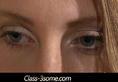 Nasty boy cheats girlfriend and gets burning threesome with blowjob and swallow