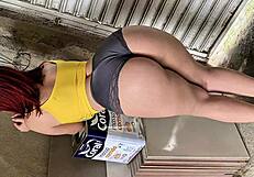 I hired this Latina employee for the work, her beautiful ass making everyone drool in voyeur fetish.