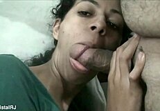 Jade Sucking Husband's Friend in Close Up