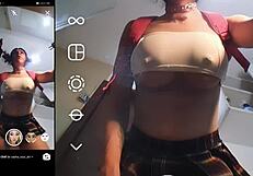 futanari trap tries anal toys with big filters