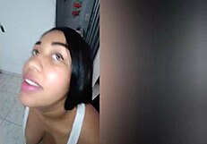 hot pregnant girl with big ass enjoys monster cock sex in the kitchen