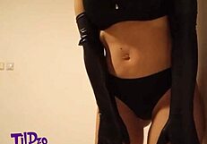 I bend over in doggy style, showing my big ass as a Serbian softcore pornstar on fire.